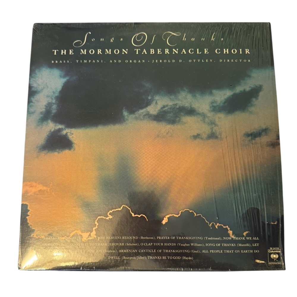 Songs of Thanks The Mormon Tabernacle Choir Vinyl Record
